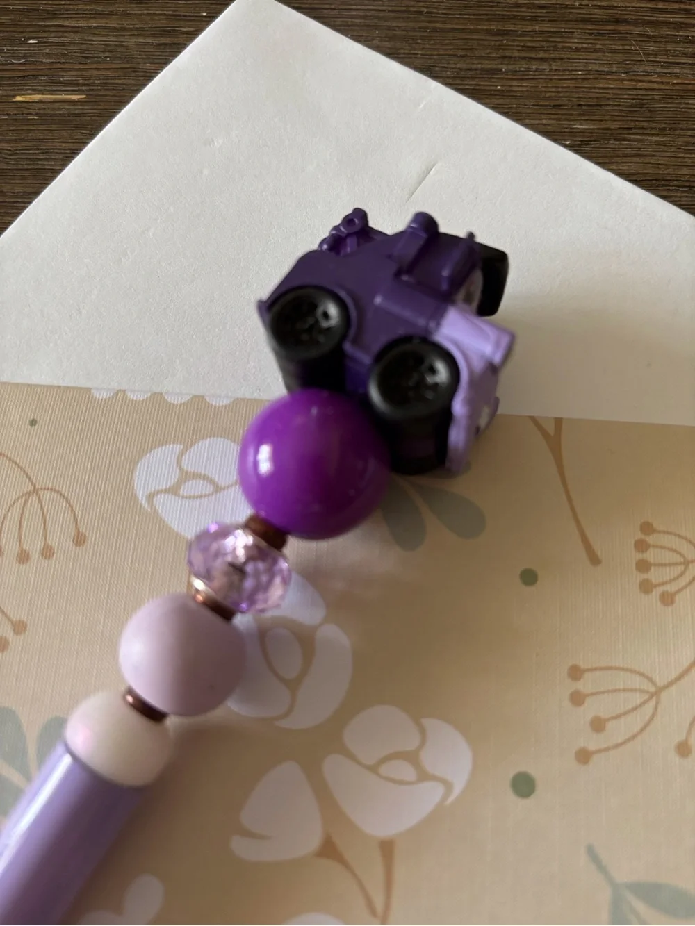 Disney Doorables: Cars: Tow Mater Halloween handmade beaded pen